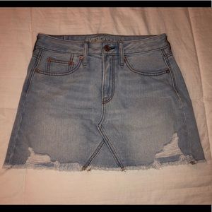 Light blue jean skirt